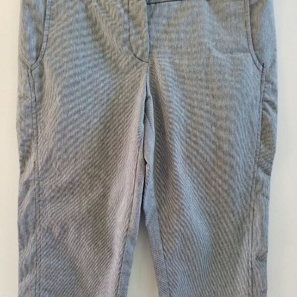 Daisy Fuentes Wide-Waistband Navy/Gray Capri Pants - Size 8 - Textured Pattern - Picture 7 of 16